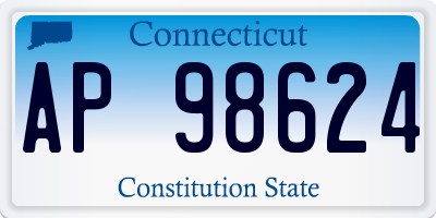 CT license plate AP98624