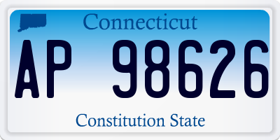 CT license plate AP98626