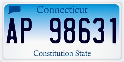 CT license plate AP98631