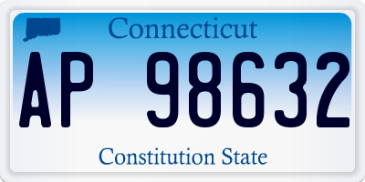 CT license plate AP98632