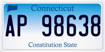 CT license plate AP98638