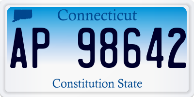 CT license plate AP98642