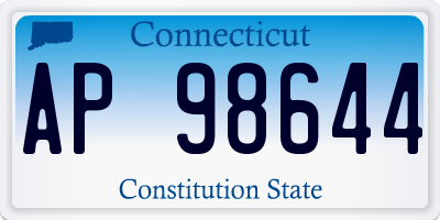 CT license plate AP98644