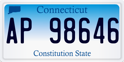 CT license plate AP98646