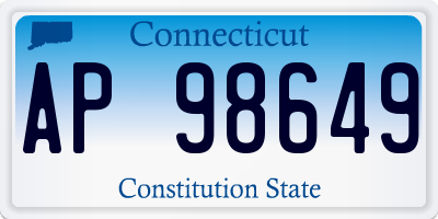 CT license plate AP98649