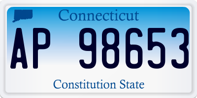 CT license plate AP98653