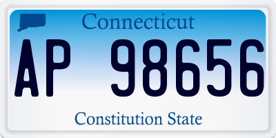 CT license plate AP98656