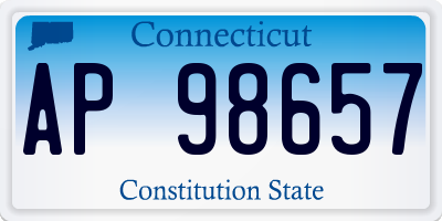 CT license plate AP98657