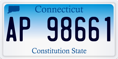 CT license plate AP98661