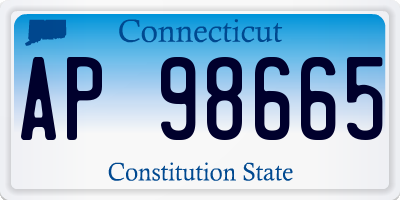 CT license plate AP98665