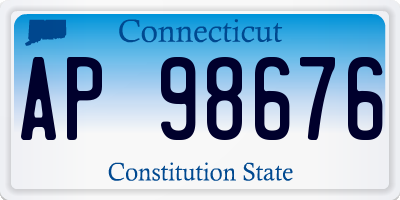 CT license plate AP98676