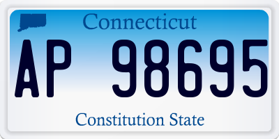 CT license plate AP98695