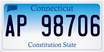 CT license plate AP98706