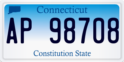 CT license plate AP98708