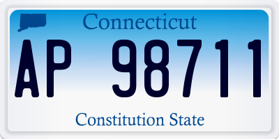 CT license plate AP98711