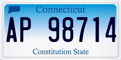 CT license plate AP98714