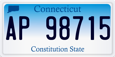 CT license plate AP98715