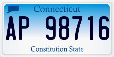 CT license plate AP98716