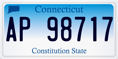 CT license plate AP98717