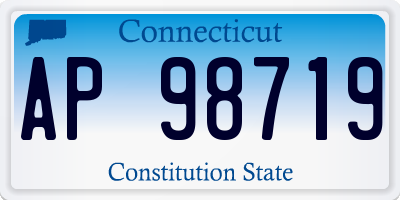 CT license plate AP98719