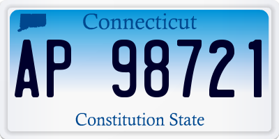 CT license plate AP98721