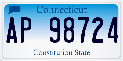 CT license plate AP98724