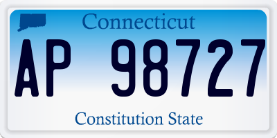 CT license plate AP98727