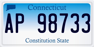 CT license plate AP98733