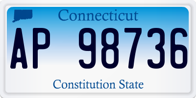 CT license plate AP98736