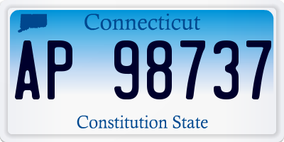 CT license plate AP98737