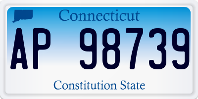 CT license plate AP98739