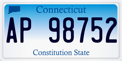 CT license plate AP98752