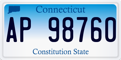 CT license plate AP98760