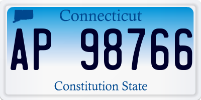 CT license plate AP98766