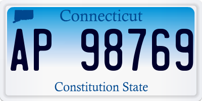 CT license plate AP98769