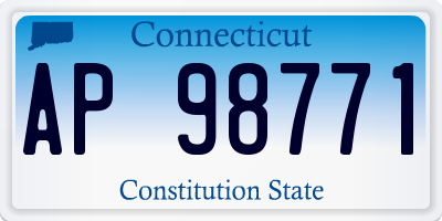 CT license plate AP98771