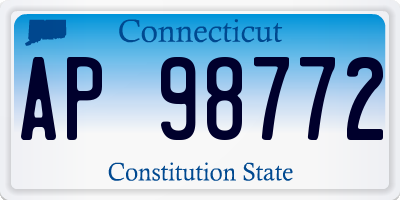 CT license plate AP98772