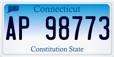 CT license plate AP98773