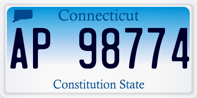 CT license plate AP98774