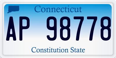 CT license plate AP98778