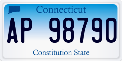 CT license plate AP98790