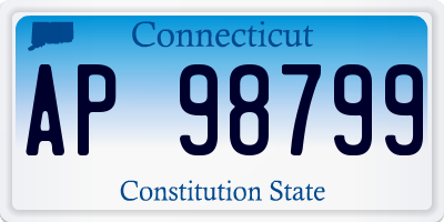 CT license plate AP98799