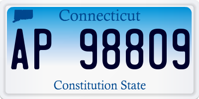 CT license plate AP98809