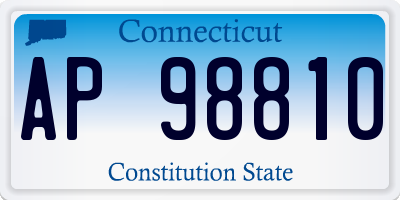 CT license plate AP98810