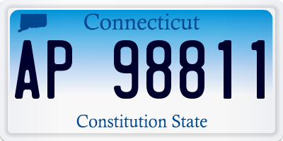 CT license plate AP98811