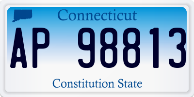 CT license plate AP98813