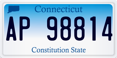 CT license plate AP98814