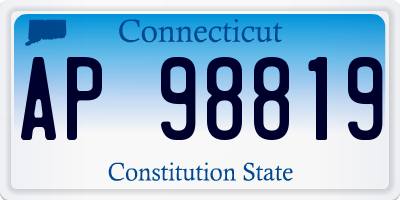 CT license plate AP98819