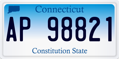 CT license plate AP98821