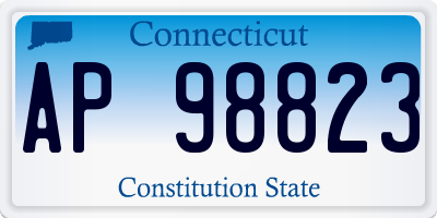 CT license plate AP98823